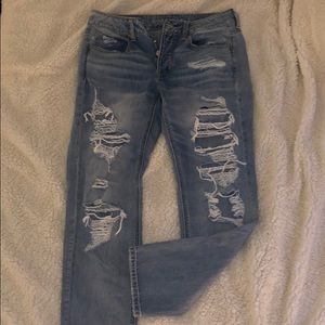 American Eagle Ripped Boyfriend Jeans